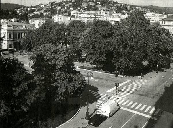 Piazza Libertà vista dall'alto